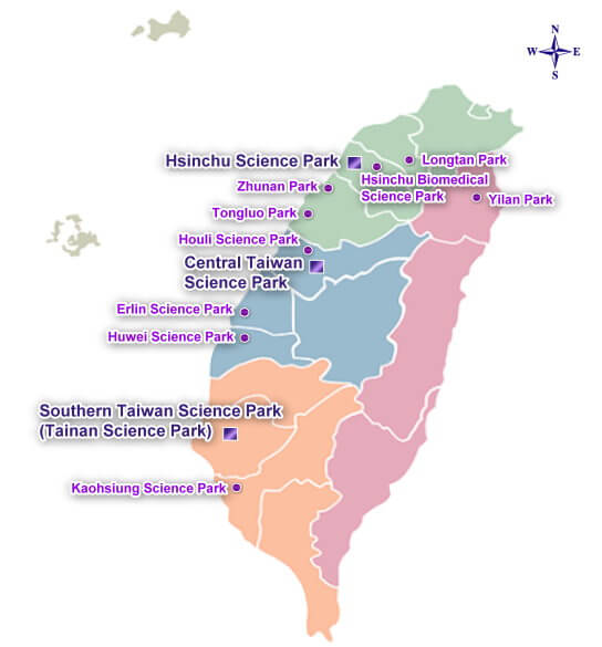 Location of Science Parks
