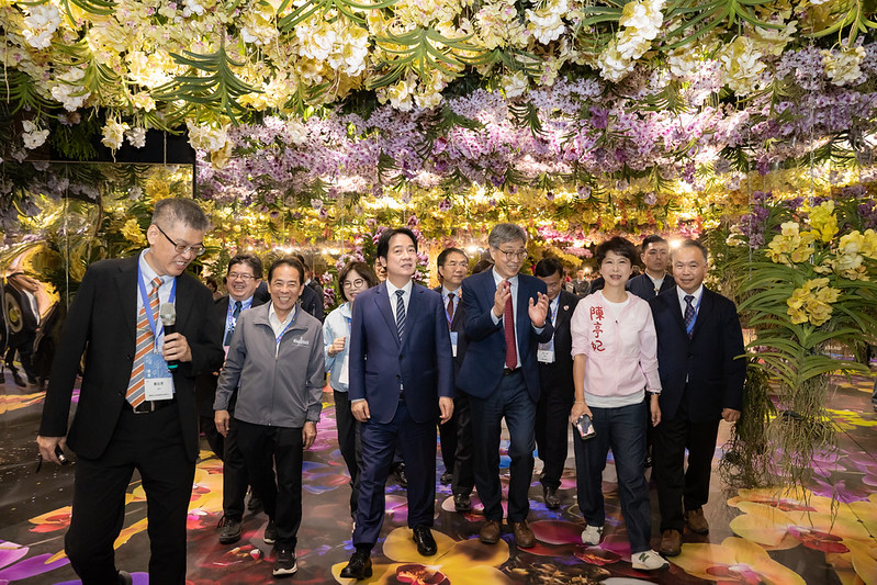 總統出席臺灣國際蘭展暨花卉科技展開幕　肯定蘭花產業具國際競爭優勢　盼國人與政府共同努力讓國家更好